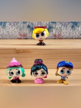 Disney Doorables SERIES 2 LOT OF 4 WRECK IT RALPH RANCIS FLUGGERBUTTER